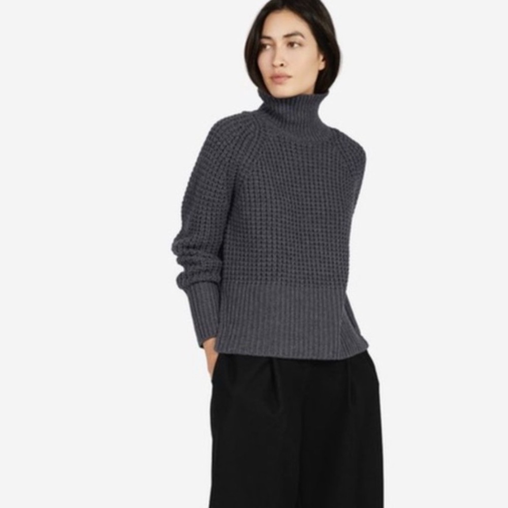 Everlane waffle knit turtleneck size Small